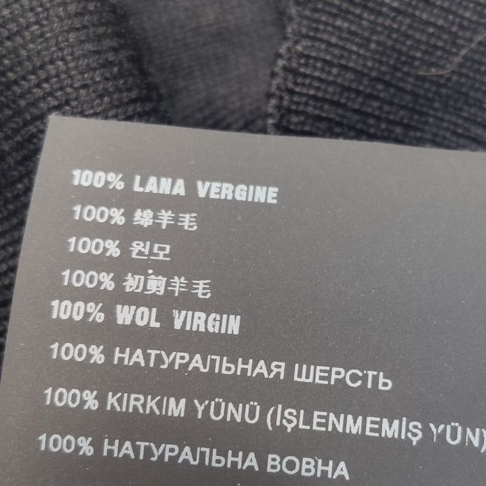 Prada Black V-Neck Sleeveless Wool Vest M/48