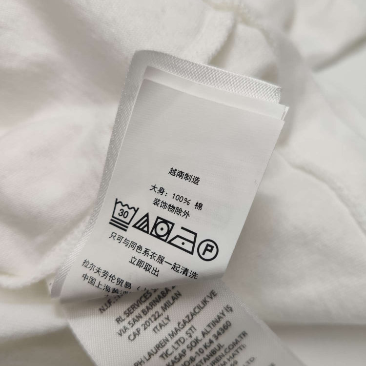 Polo Ralph Lauren White Crew Neck Cotton T-Shirt XL