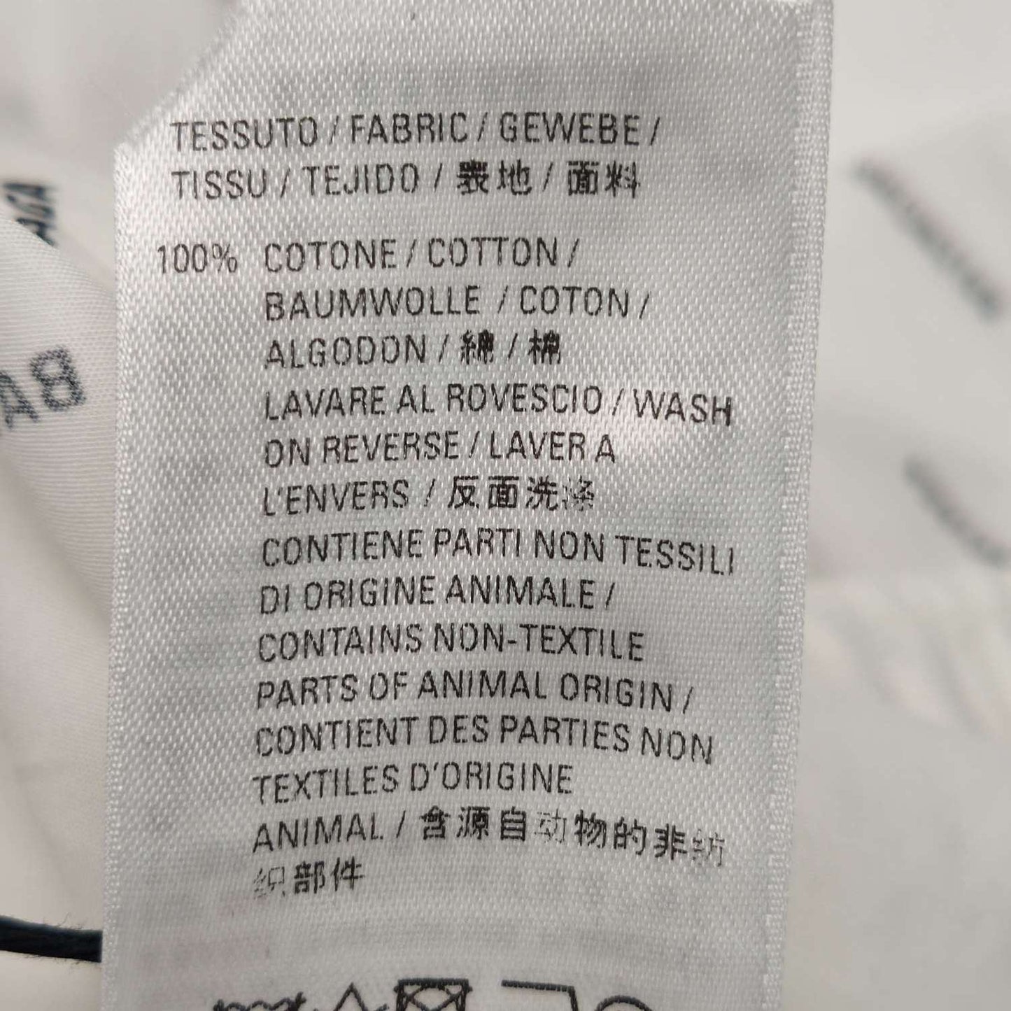 Balenciaga XS Cotton Logo Print Button-Down Shirt