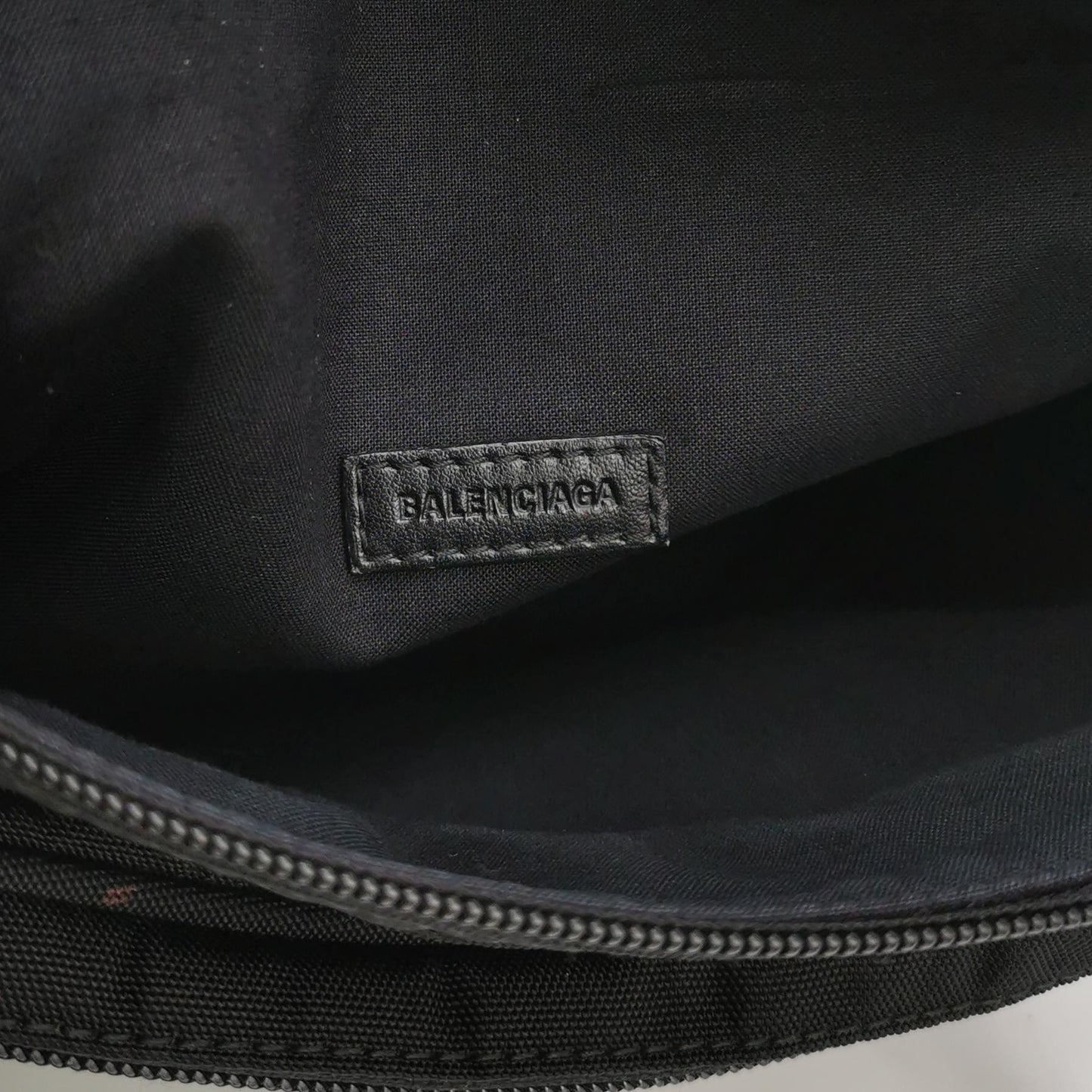 Balenciaga Nylon Logo Zip Fanny Pack