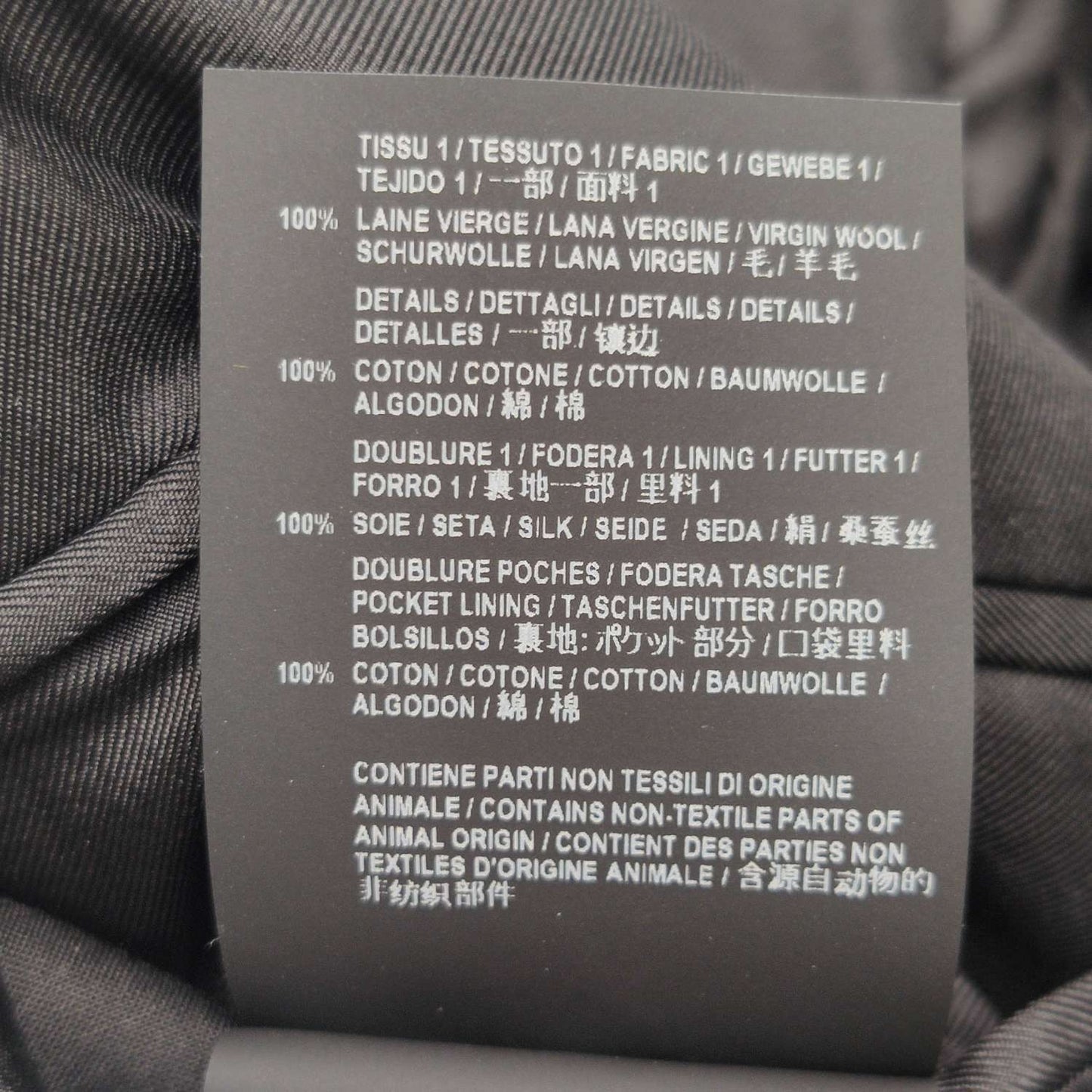 Saint Laurent Wool Single-Breasted Lapel Coat M