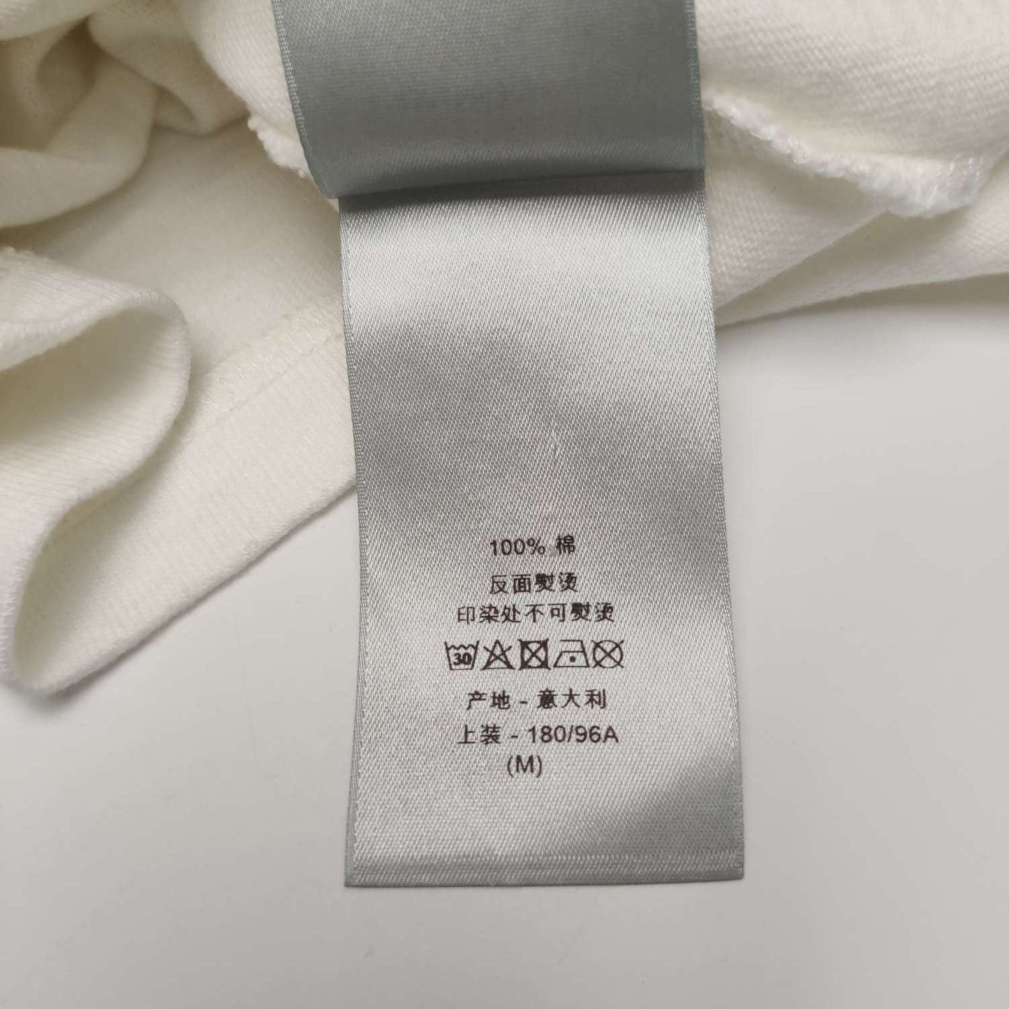 Dior Cotton Logo Print Crewneck Short-Sleeve T-Shirt M