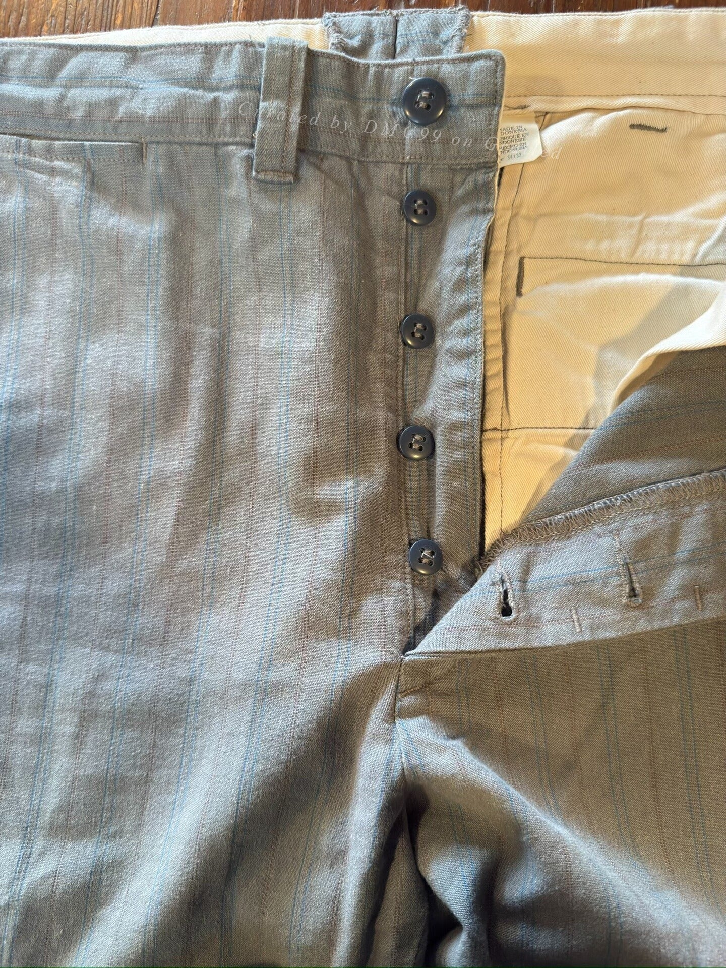 RRL Striped Work Pants