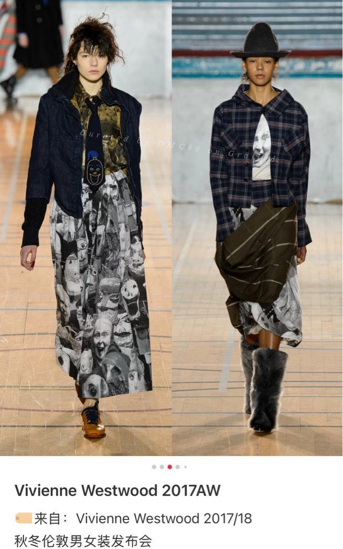 Vivienne Westwood 2017AW Clown Embroidery Tie