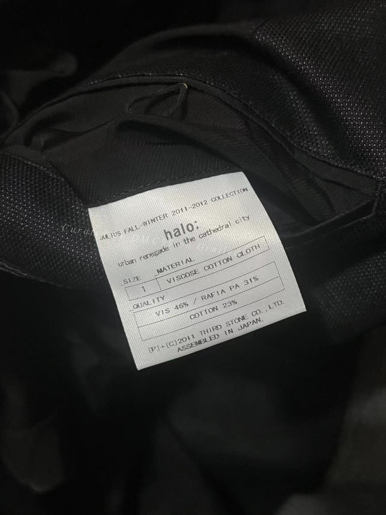 Julius_7 11FW Single-Breasted Blazer