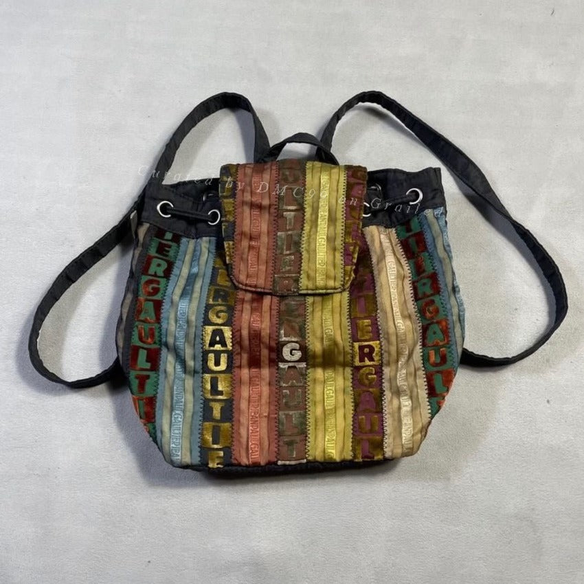 Vintage Jean Paul Gaultier Striped Backpack