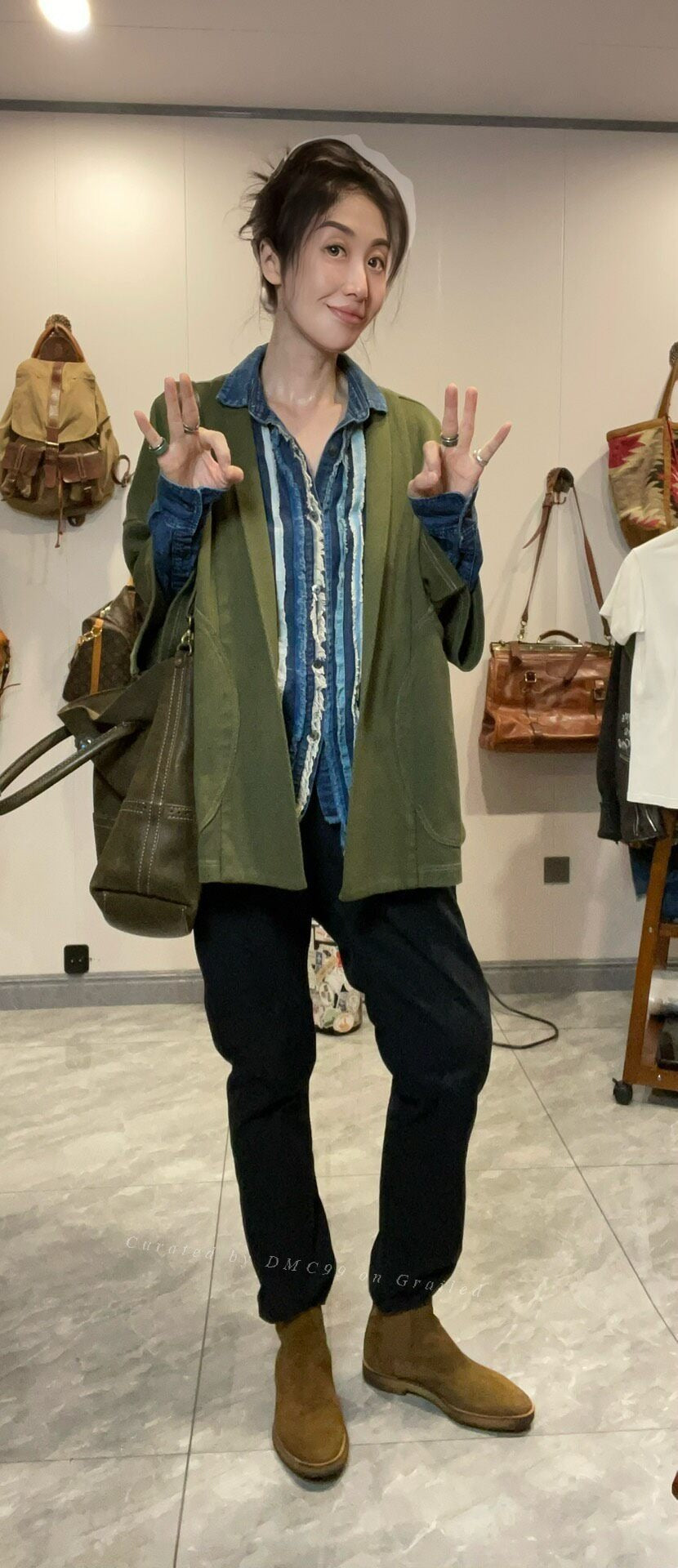 Kapital Haori Silhouette Cotton Coat