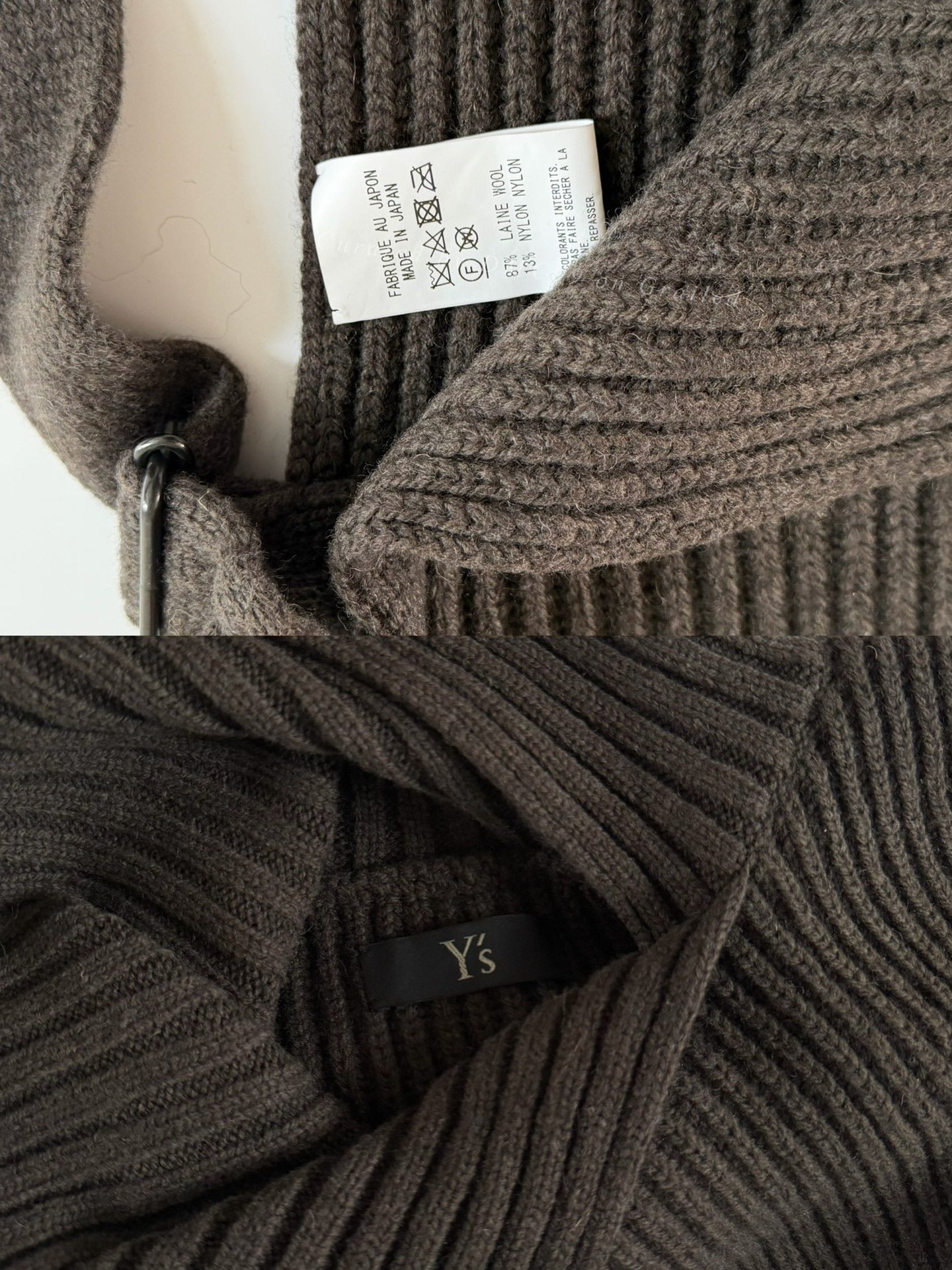 Yohji Yamamoto Y's Wool Knit Vest
