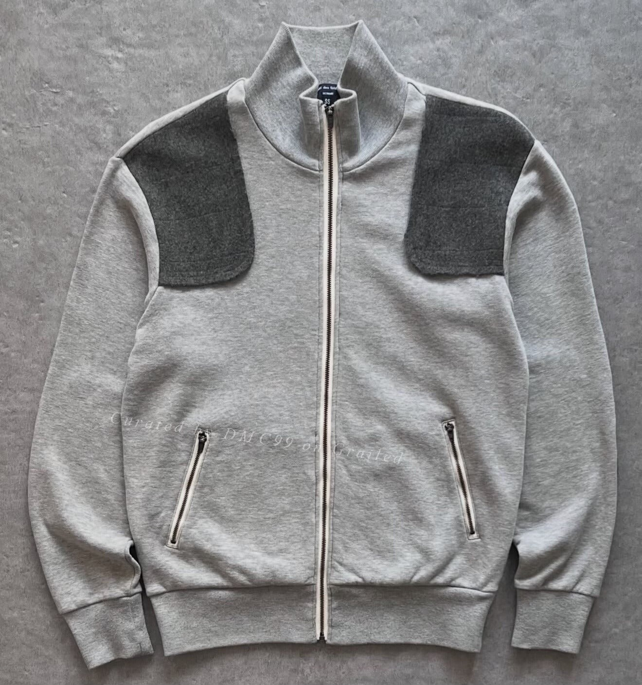 2007 CDG Homme Wool Patch Zip Jacket