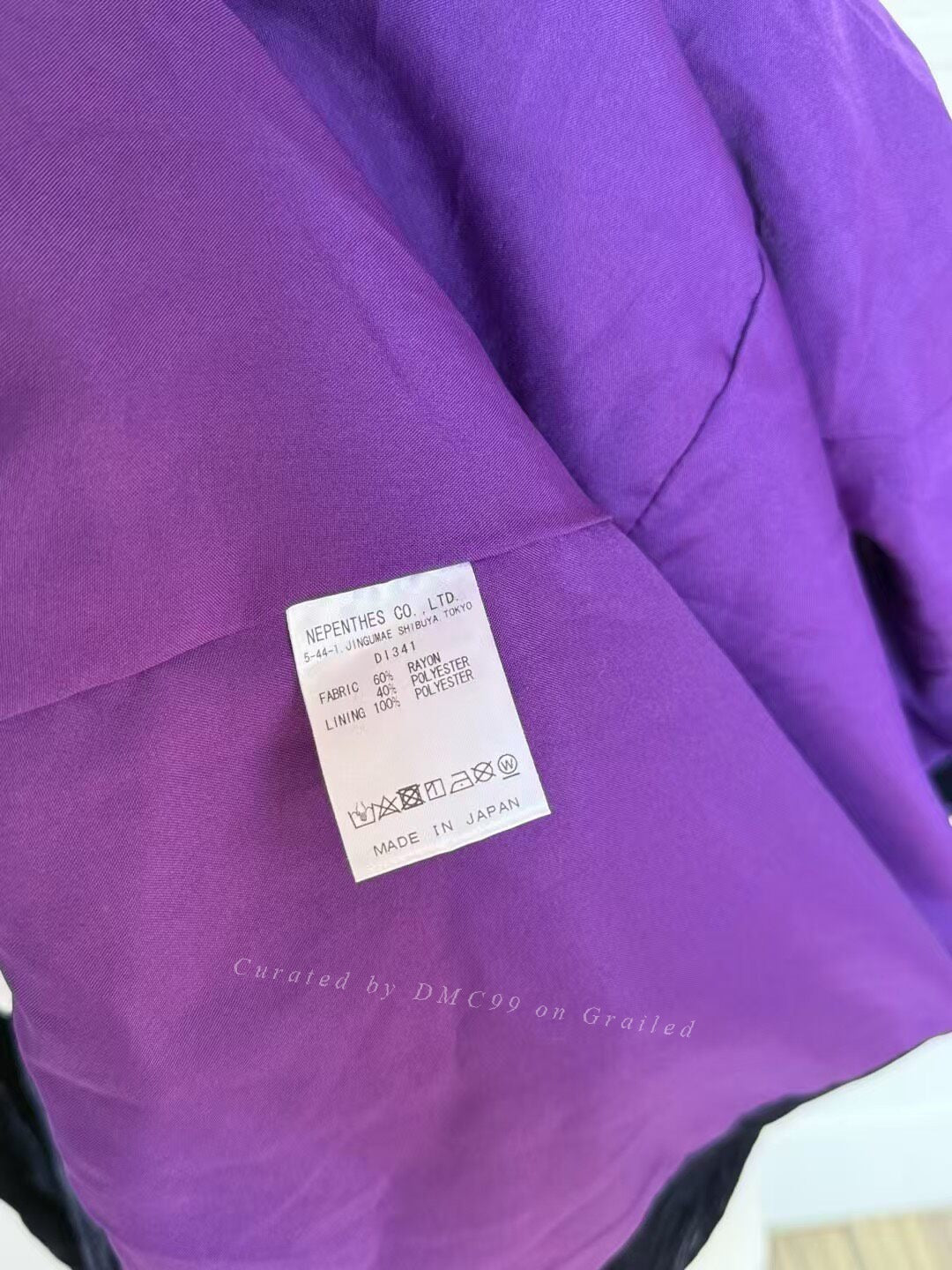 Needles Mandarin Button Velvet Coat