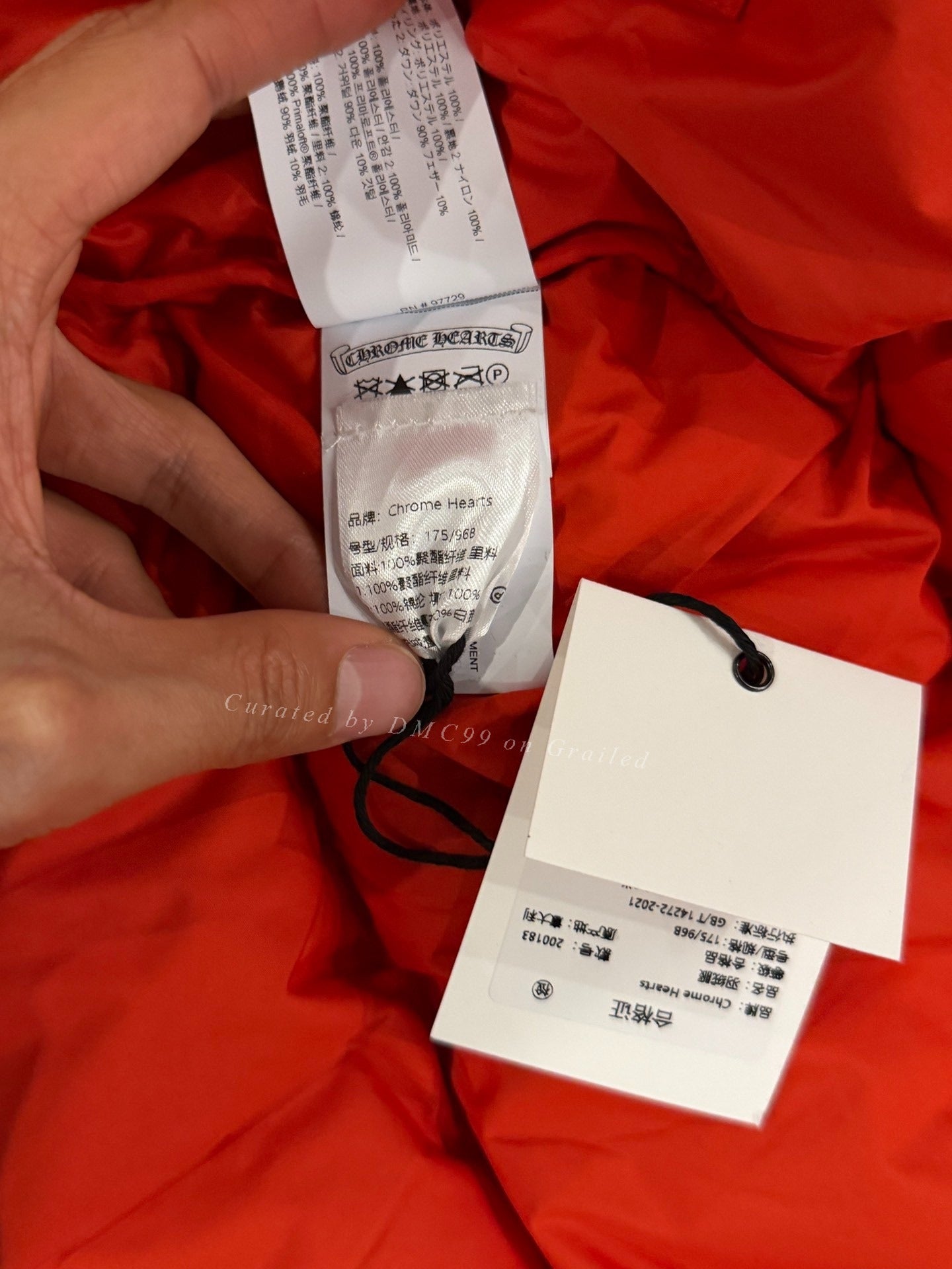 Chrome Hearts Red Down Jacket