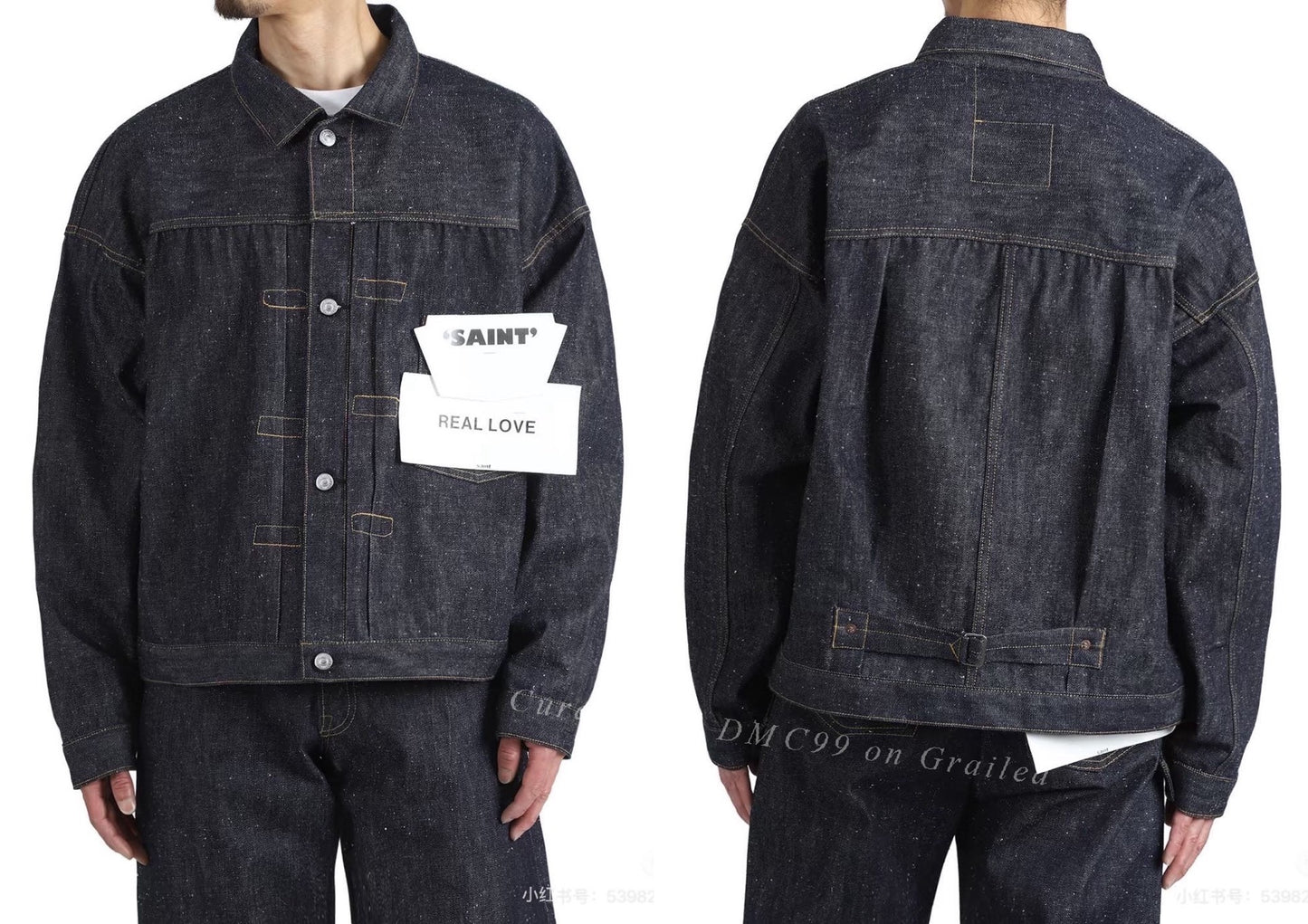 SAINT MICHAEL x berberjin T-back Denim Jacket