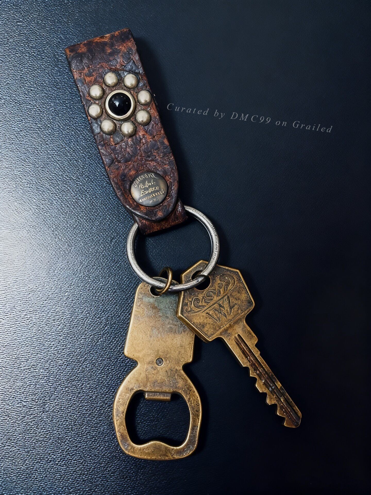 RRL Double RL Vintage Leather Keychain