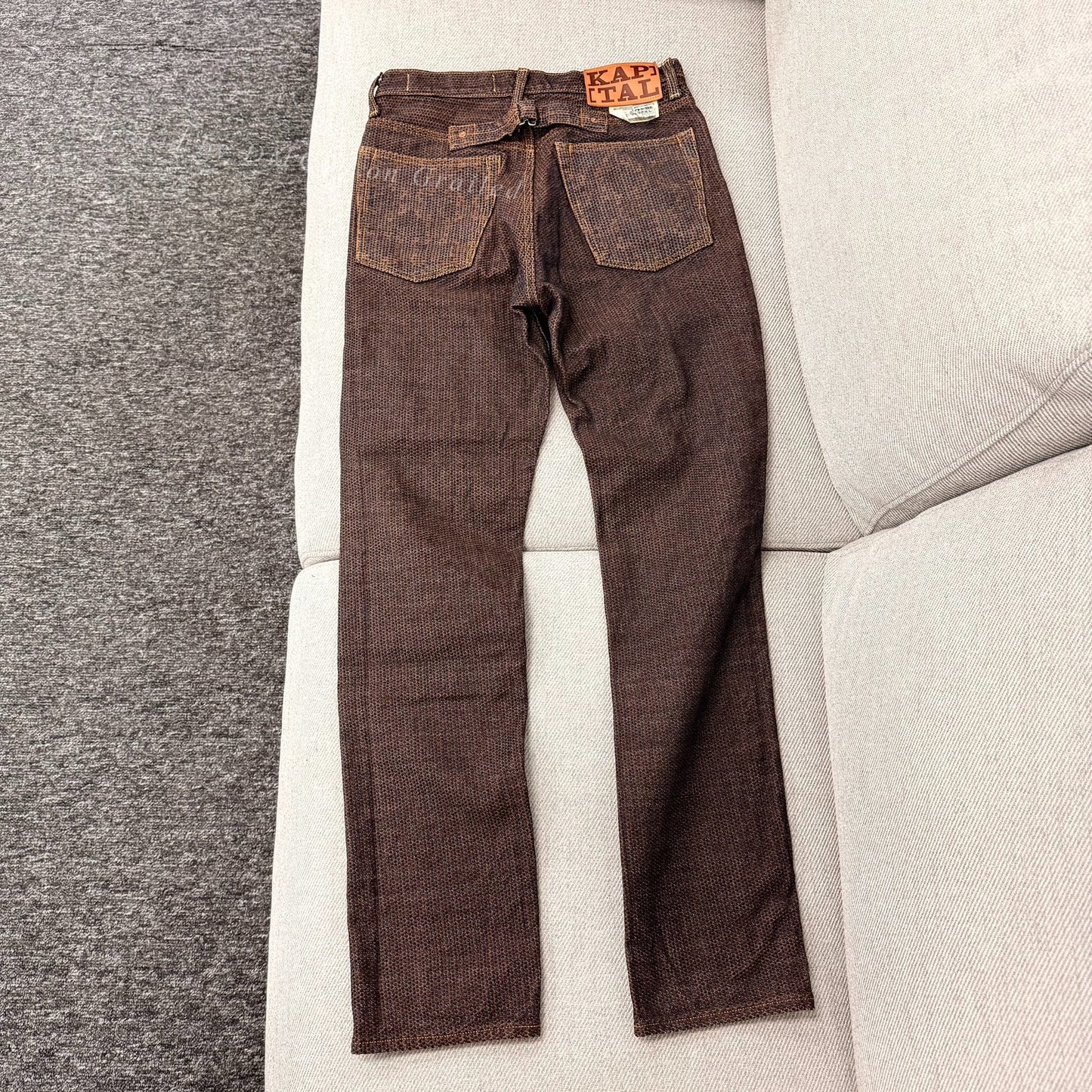 Kapital Persimmon Dyed Slim Fit Jeans