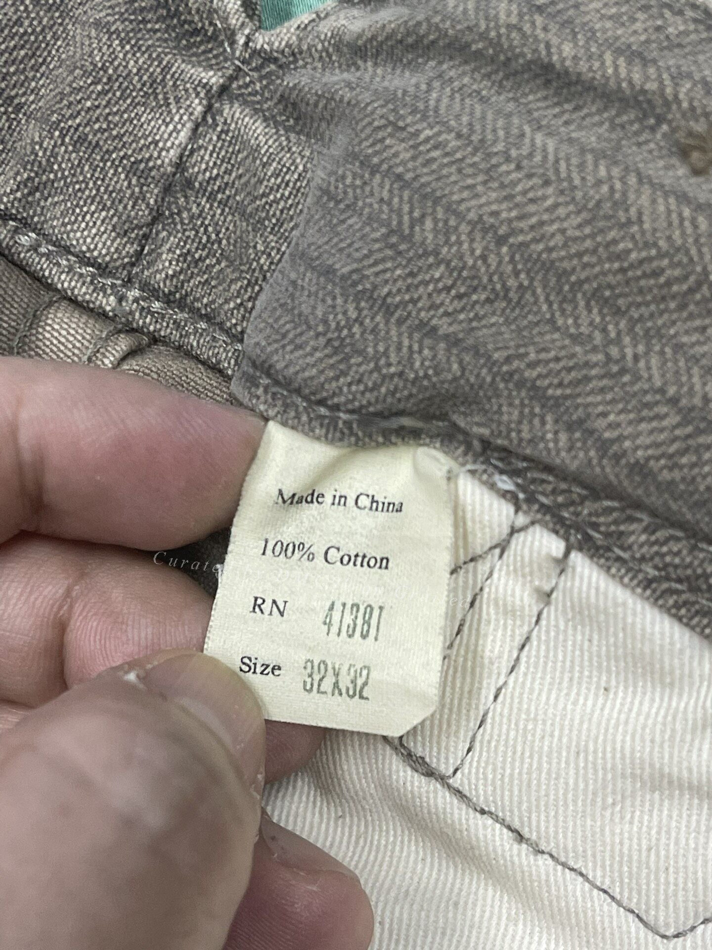 RRL Vintage Herringbone Striped Pants