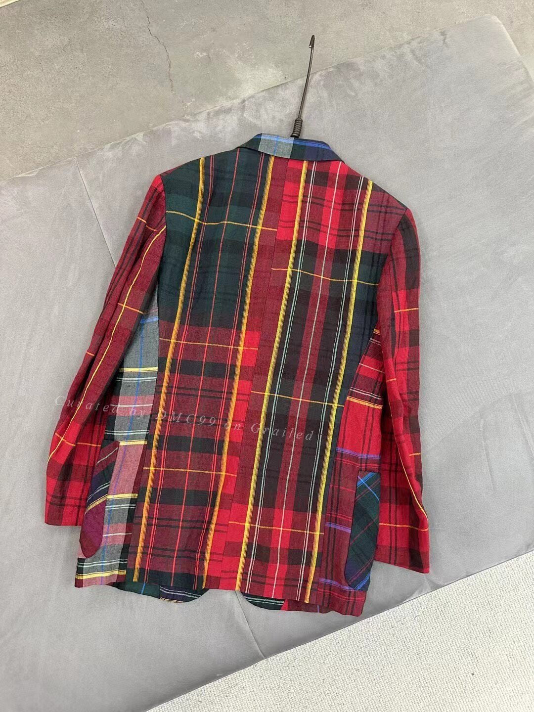 Yohji Yamamoto S/S 2005 Plaid Patchwork Jacket