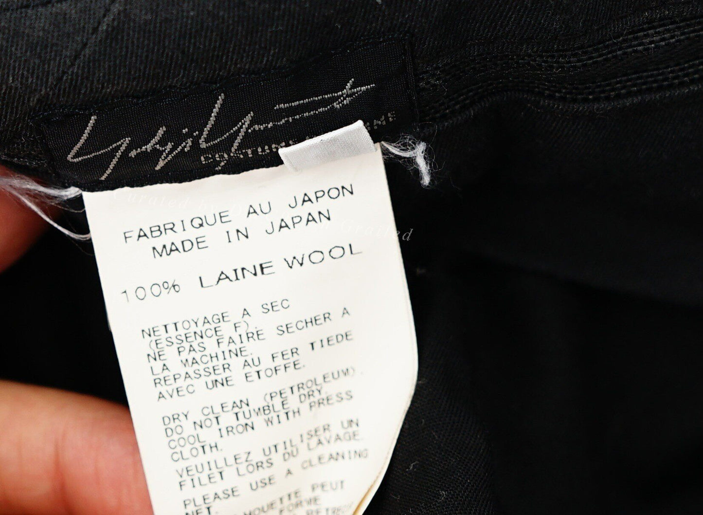 Yohji Yamamoto Wool Straight Pants