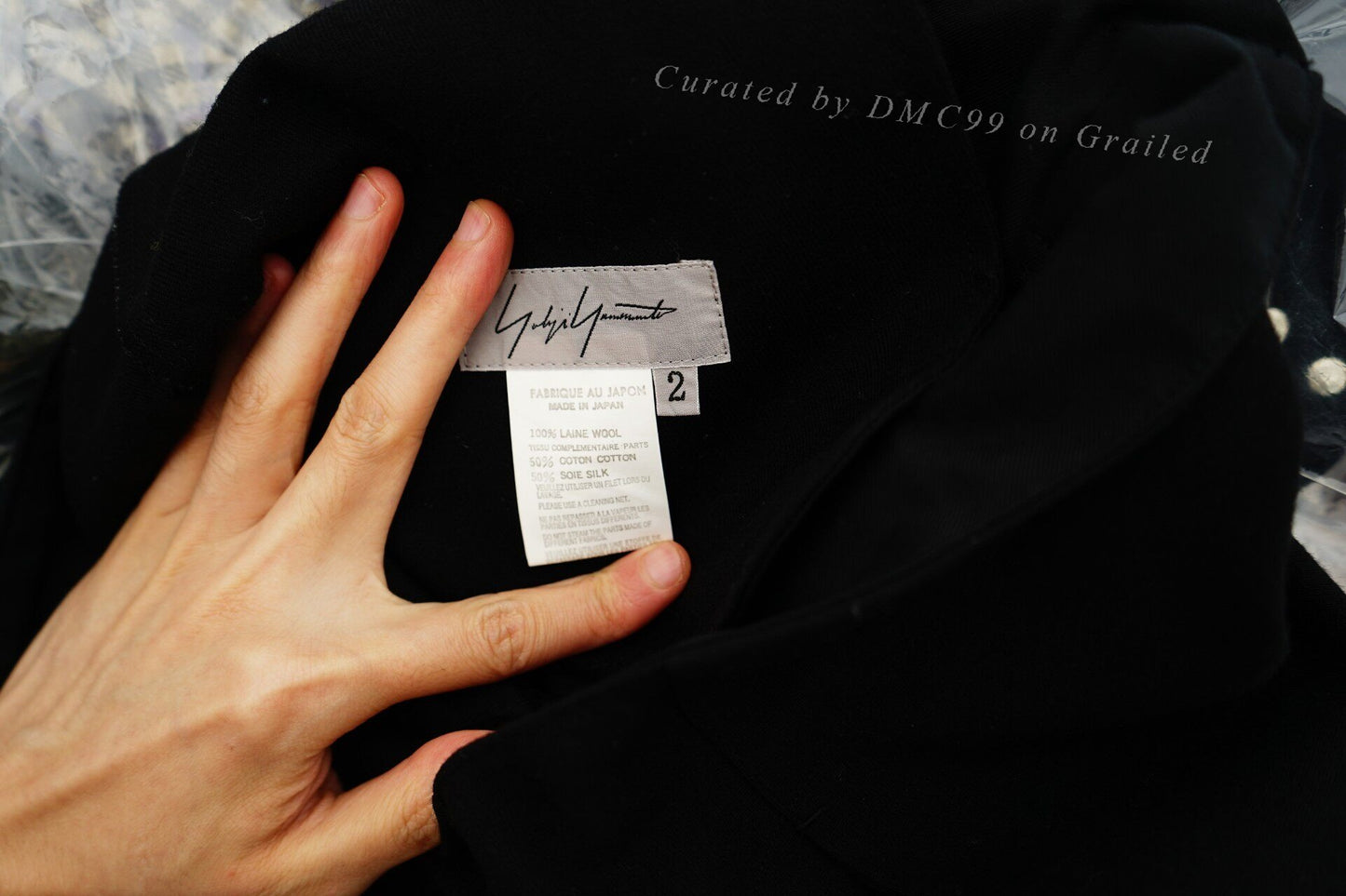 Yohji Yamamoto Wool Wide-Leg Pants