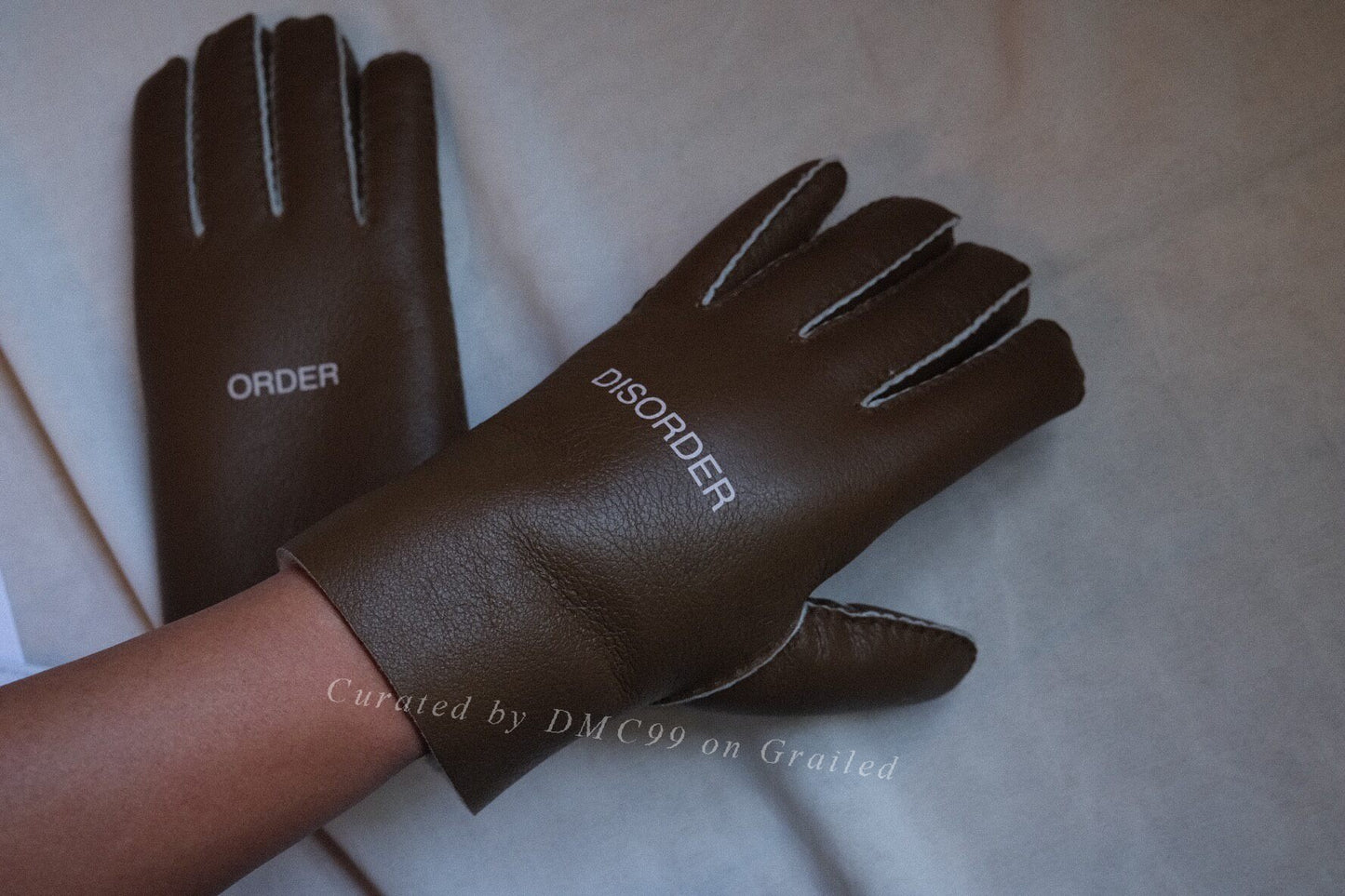 Undercover 18AW Shearling Leather Gloves