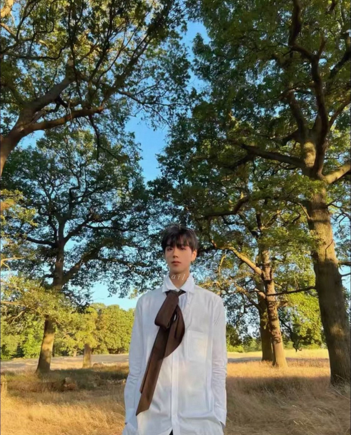 Yohji Yamamoto 22AW Double Scarf Collar Shirt