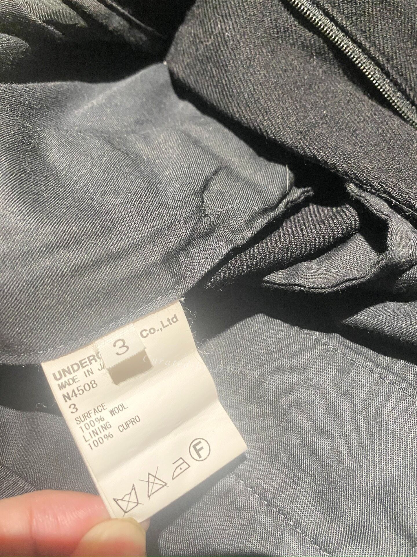 Undercover Wool Detachable Panel Pants-Skirt