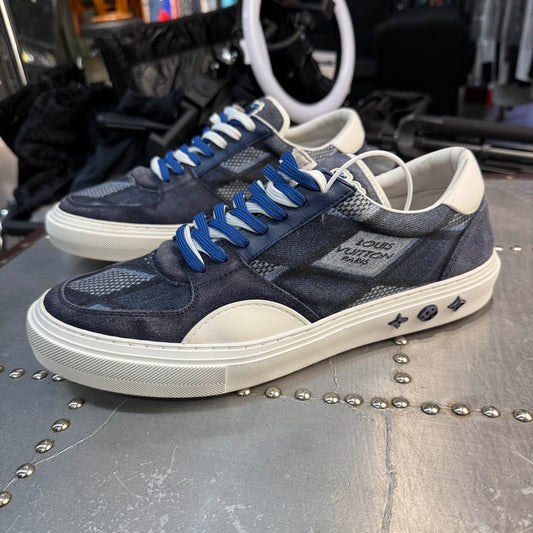 Louis Vuitton Ollie Blue Low-Top Lace-Up Sneakers 0079