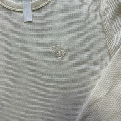 Chrome Hearts White Wool Long Sleeve Shirt 0089