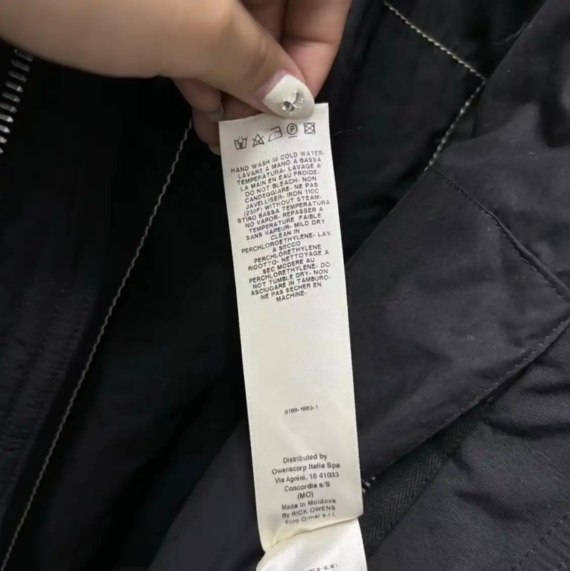 Rick Owens Black Polyester Men's Jacket 0089