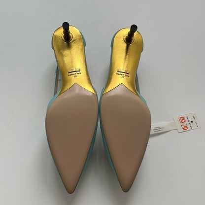 Gucci Cherry High Heels in Blue 0079