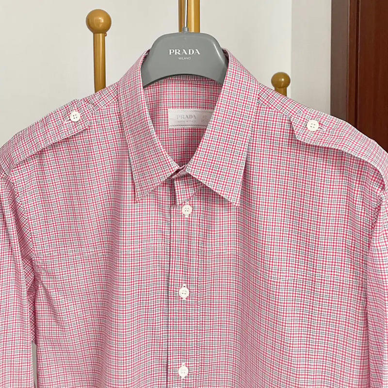 Prada Multicolor Cotton Long Sleeve Shirt