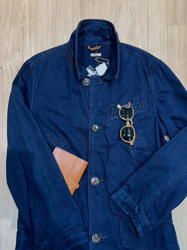 Kapital Natural Dye Denim Trench Coat