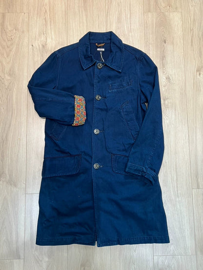 Kapital Natural Dye Denim Trench Coat