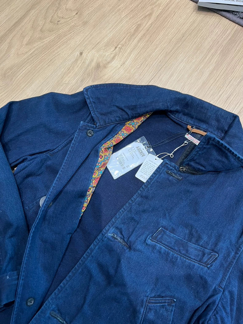 Kapital Natural Dye Denim Trench Coat