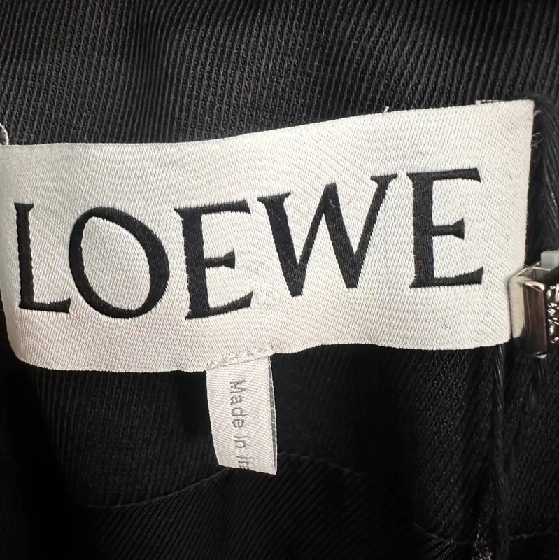 Loewe Black Long Sleeve Cotton Jacket 0089