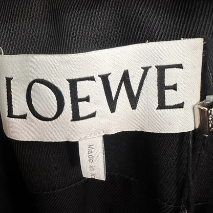 Loewe Black Long Sleeve Cotton Jacket 0089