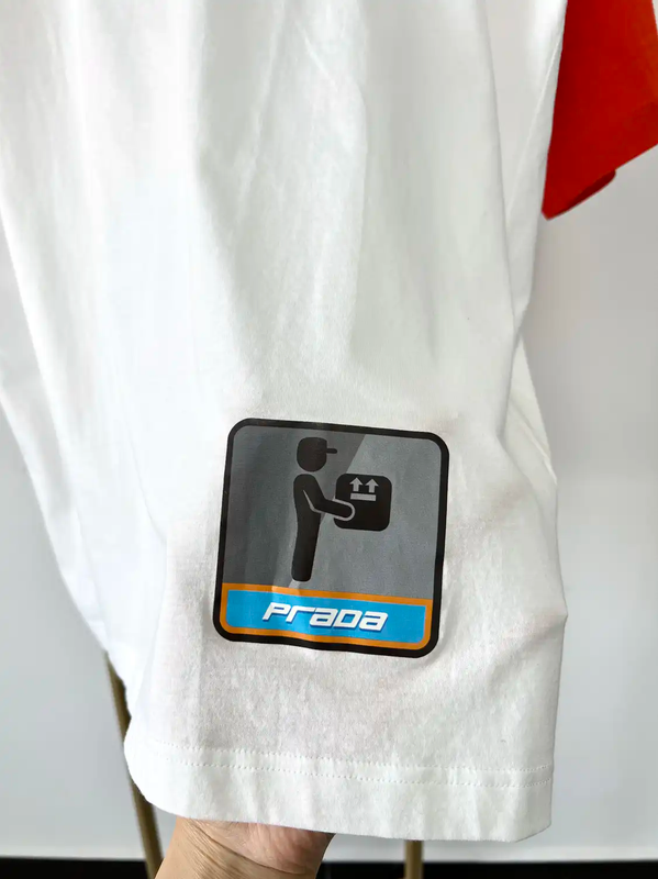 Prada Men's Summer White Cotton T-Shirt