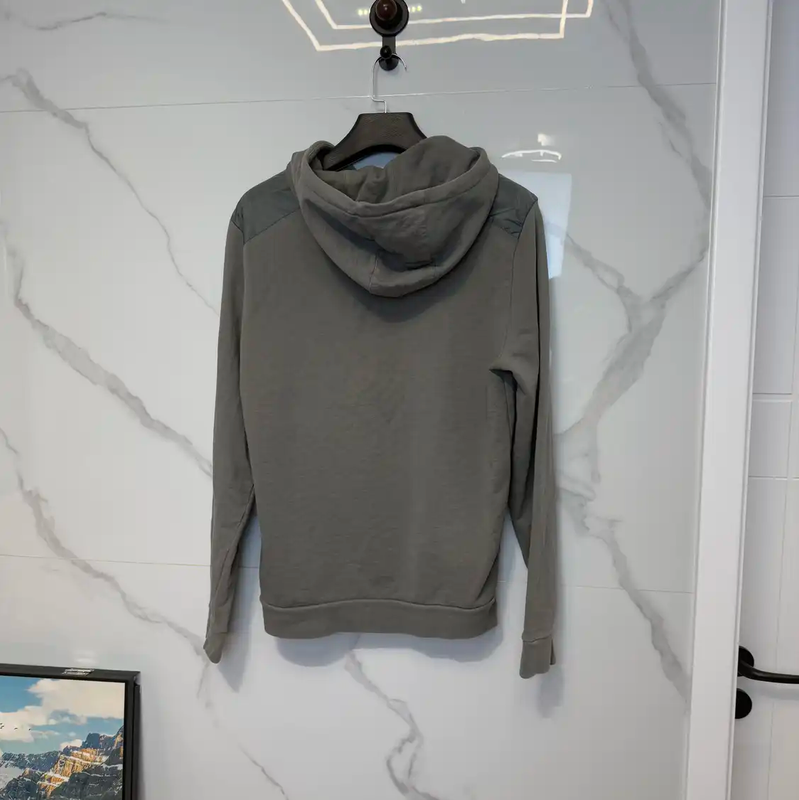 Prada Gray Logo Men's Long Sleeve Hoodie