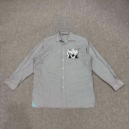 Acne Studios Color Blocked Cotton Shirt