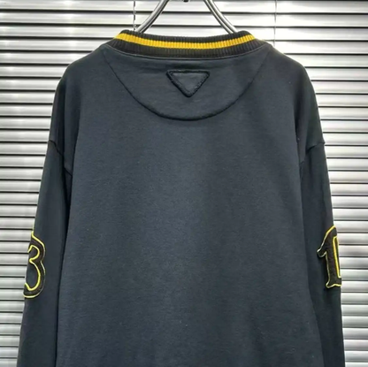 Prada Black Cotton Sweatshirt for Men