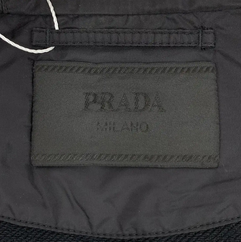 Prada Black Cotton Men's Hooded Jacket