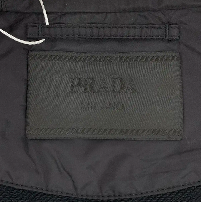 Prada Black Cotton Men's Hooded Jacket