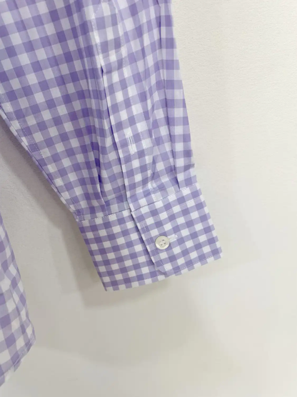 Prada Purple Cotton Long Sleeve Shirt Large