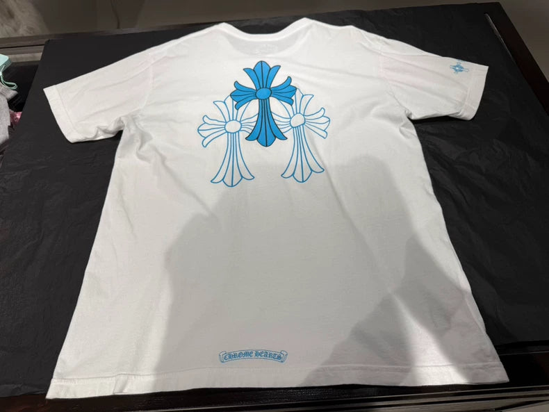 Chrome Hearts Miami Exclusive Blue Cross T-Shirt