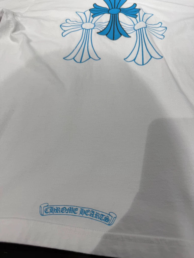 Chrome Hearts Miami Exclusive Blue Cross T-Shirt