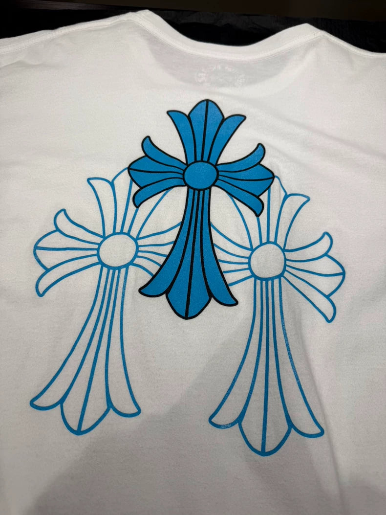 Chrome Hearts Miami Exclusive Blue Cross T-Shirt