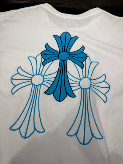 Chrome Hearts Miami Exclusive Blue Cross T-Shirt