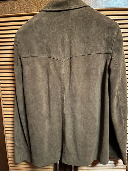 Brown Suede Jacket by Saint Laurent Paris