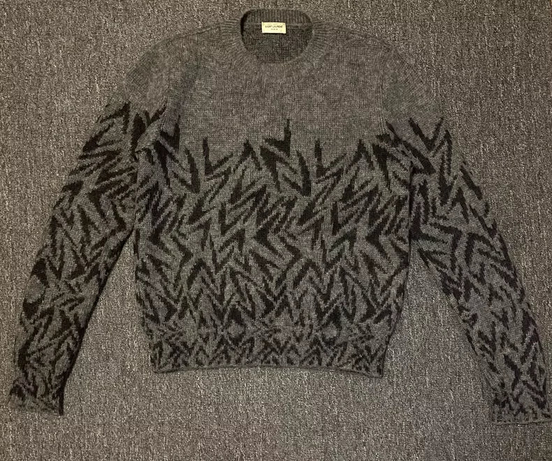 Saint Laurent Wool Mohair Blend Sweater-yf