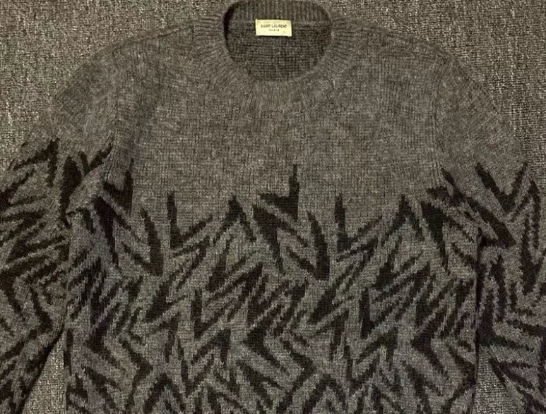 Saint Laurent Wool Mohair Blend Sweater-yf