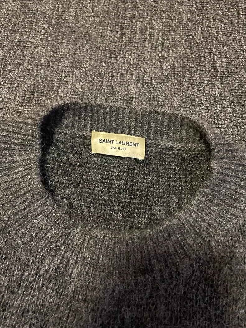 Saint Laurent Wool Mohair Blend Sweater-yf